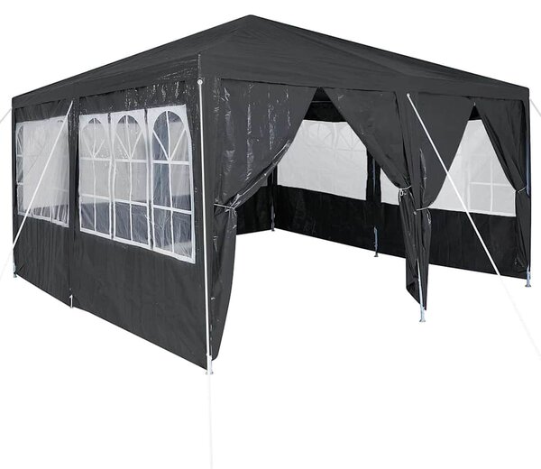 Šator za zabave Antracit 400 x 400 x 266 cm Polietilen - Antracit / 400 x 400 x 266 cm