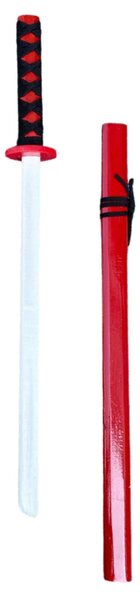 Drvena katana za vježbanje mača, crvena 70 cm