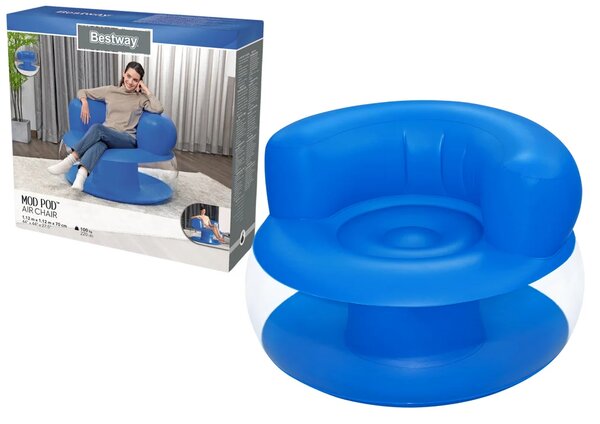 Napuhana plava ležaljka 112 x 112 x 70 cm Bestway 75138