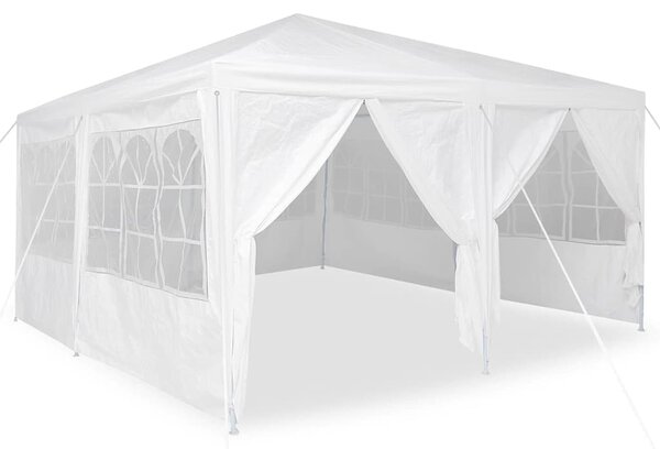 Šator za zabave Bijelo 400 x 400 x 266 cm Polietilen - Bijela / 400 x 400 x 266 cm
