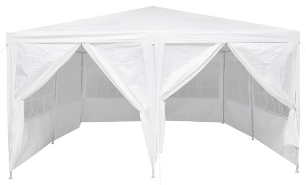 Šator za zabave Bijelo 400 x 400 x 266 cm Polietilen - Bijela / 400 x 400 x 266 cm