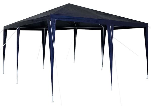 Šator za zabave Plava 400 x 400 x 266 cm Polietilen i čelik - Plava / 400 x 400 x 266 cm