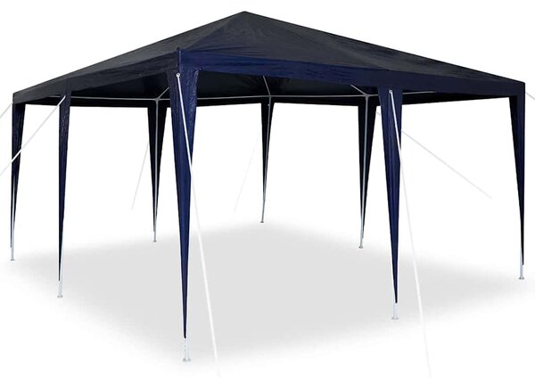 Šator za zabave Plava 400 x 400 x 266 cm Polietilen i čelik - Plava / 400 x 400 x 266 cm