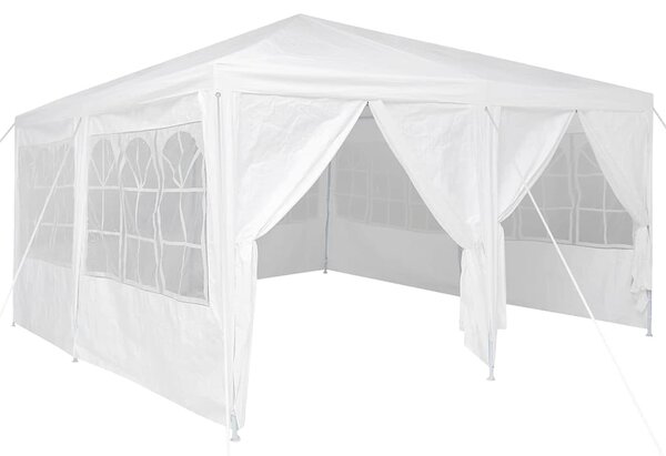 Šator za zabave Bijelo 400 x 400 x 266 cm Polietilen - Bijela / 400 x 400 x 266 cm