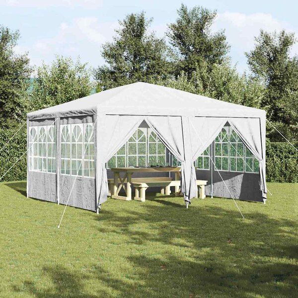 Šator za zabave Bijelo 400 x 400 x 266 cm Polietilen - Bijela / 400 x 400 x 266 cm