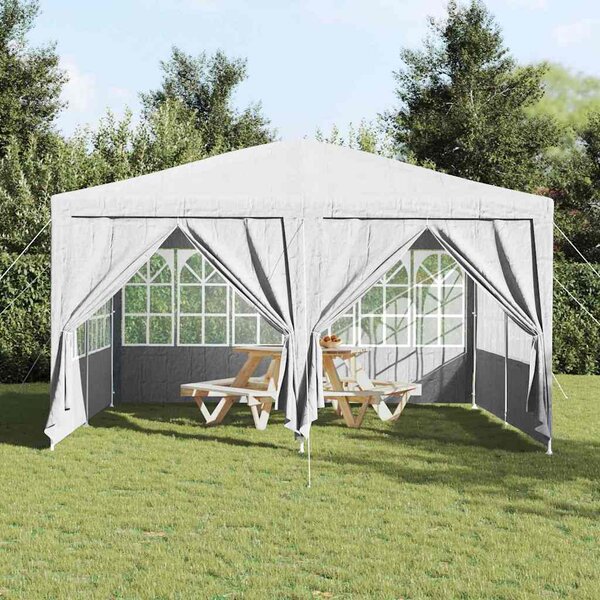 Šator za zabave Bijelo 400 x 400 x 266 cm Polietilen - Bijela / 400 x 400 x 266 cm