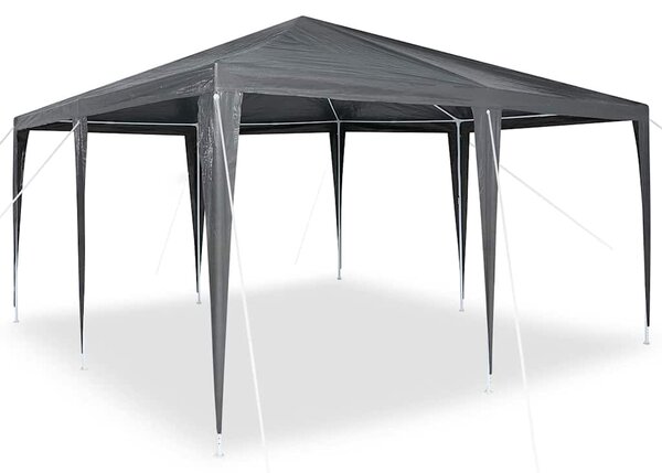 Šator za zabave Antracit 400 x 400 x 266 cm Polietilen i čelik - Antracit / 400 x 400 x 266 cm