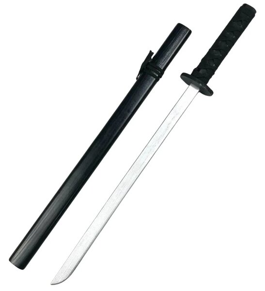 Drveni rekvizit katana 70 cm, crni