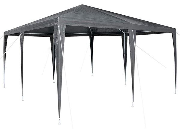 Šator za zabave Antracit 400 x 400 x 266 cm Polietilen i čelik - Antracit / 400 x 400 x 266 cm