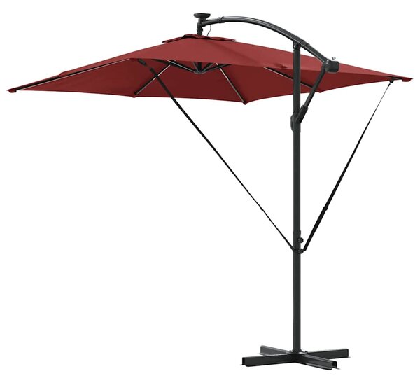 Suncobran Terakota 249 x 249 x 250 cm Poliester i aluminij - Cinober / 249 x 249 x 250 cm