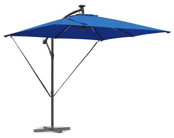 Suncobran Azurnoplava 249 x 249 x 250 cm Poliester i aluminij - Plava / 249 x 249 x 250 cm
