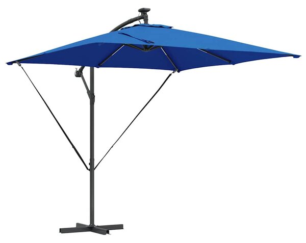 Suncobran Azurnoplava 249 x 249 x 250 cm Poliester i aluminij - Plava / 249 x 249 x 250 cm
