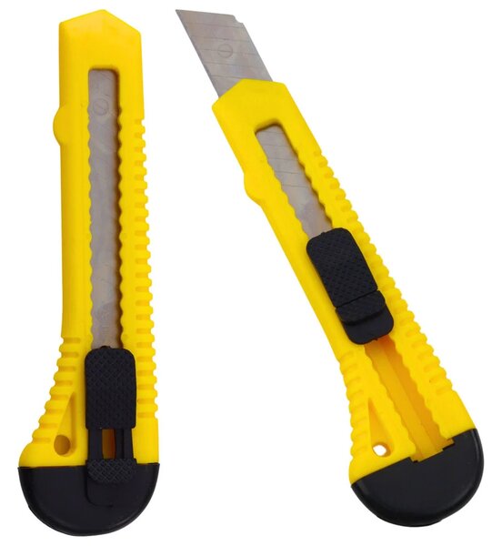 Segmentni nož za kartonski papir žuti 13 segmenata 20 mm
