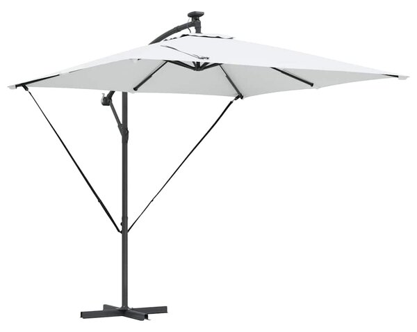 Suncobran Pijesak 249 x 249 x 250 cm Poliester i aluminij - Smeđa / 249 x 249 x 250 cm