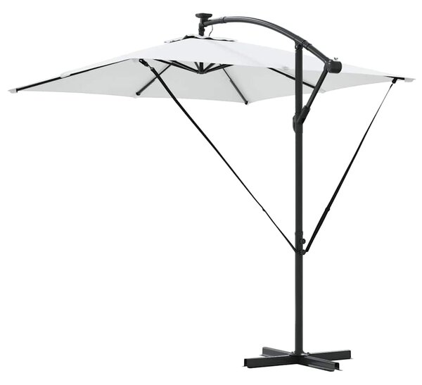 Suncobran Pijesak 249 x 249 x 250 cm Poliester i aluminij - Smeđa / 249 x 249 x 250 cm