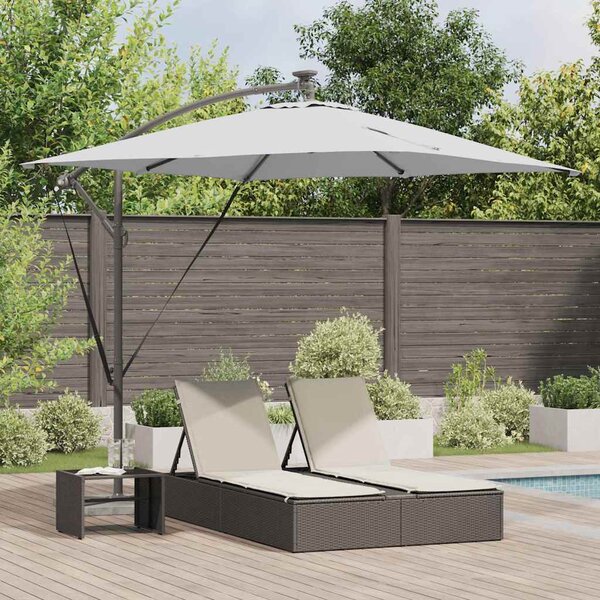 Suncobran Pijesak 249 x 249 x 250 cm Poliester i aluminij - Smeđa / 249 x 249 x 250 cm