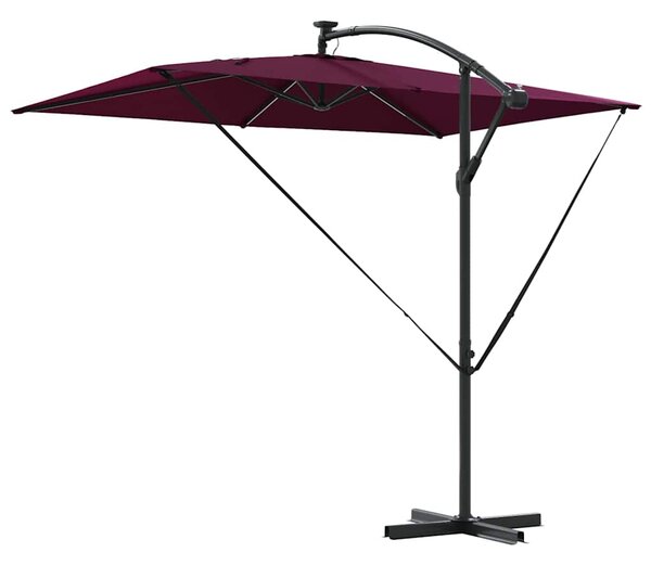 Suncobran S LED lampica Bordeaux Crvena 294 x 200 x 270 cm - Crvena / 294 x 200 x 270 cm