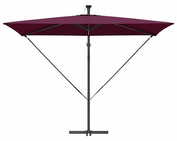 Suncobran S LED lampica Bordeaux Crvena 294 x 200 x 270 cm - Crvena / 294 x 200 x 270 cm