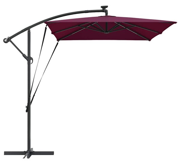 Suncobran S LED lampica Bordeaux Crvena 294 x 200 x 270 cm - Crvena / 294 x 200 x 270 cm