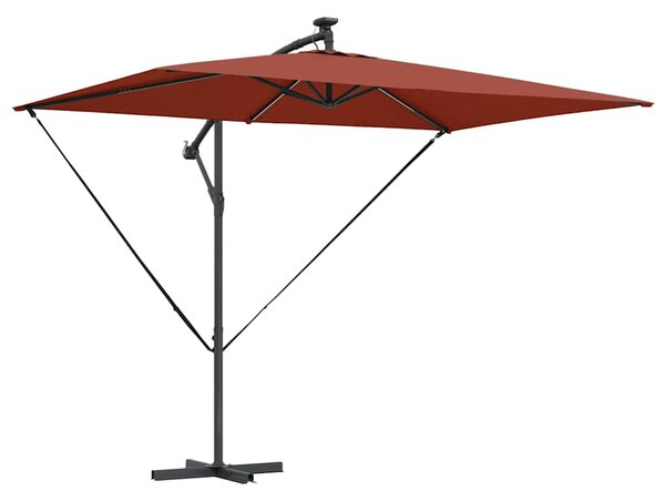 Suncobran Terakota 294 x 200 x 270 cm Poliester i aluminij - Cinober / 294 x 200 x 270 cm