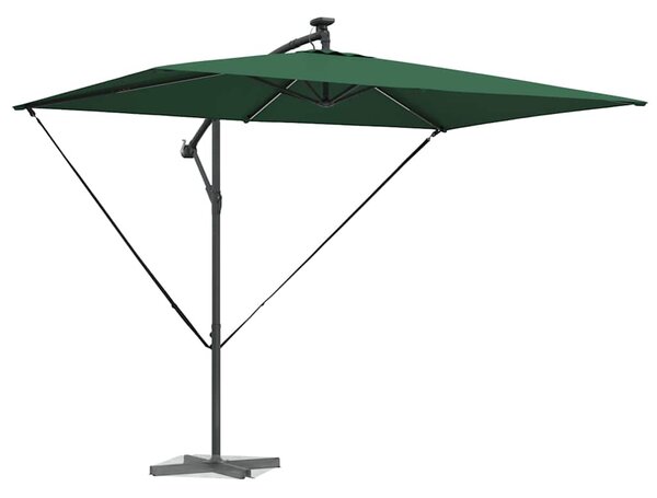 Suncobran Zelena 294 x 200 x 270 cm Poliester i aluminij - Zelena / 294 x 200 x 270 cm