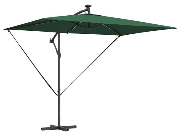 Suncobran Zelena 294 x 200 x 270 cm Poliester i aluminij - Zelena / 294 x 200 x 270 cm