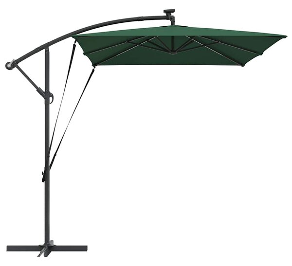 Suncobran Zelena 294 x 200 x 270 cm Poliester i aluminij - Zelena / 294 x 200 x 270 cm
