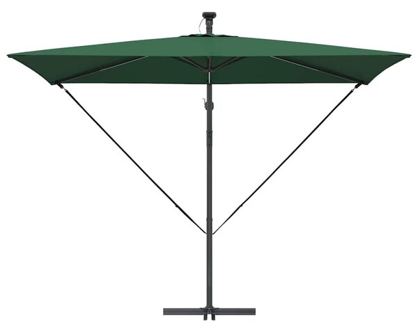 Suncobran Zelena 294 x 200 x 270 cm Poliester i aluminij - Zelena / 294 x 200 x 270 cm