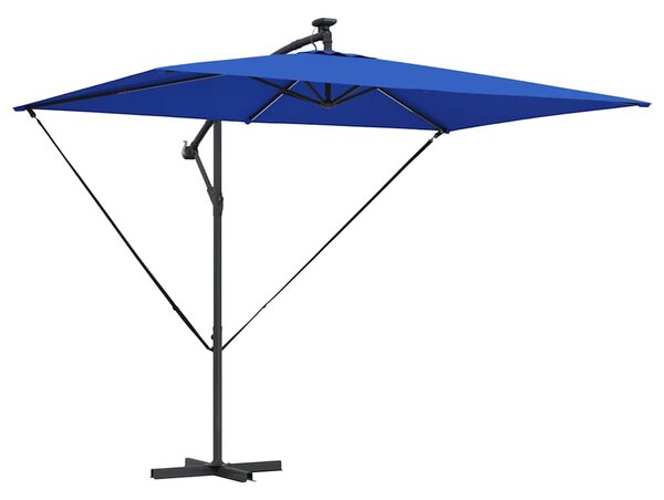 Suncobran Azurnoplava 294 x 200 x 270 cm Poliester i aluminij - Plava / 294 x 200 x 270 cm