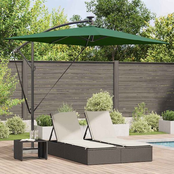 Suncobran Zelena 294 x 200 x 270 cm Poliester i aluminij - Zelena / 294 x 200 x 270 cm