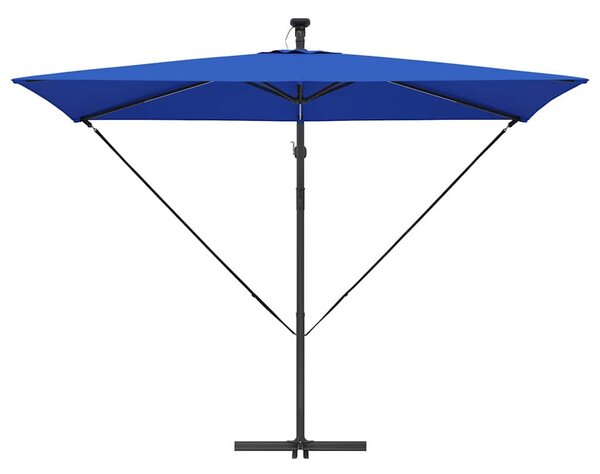 Suncobran Azurnoplava 294 x 200 x 270 cm Poliester i aluminij - Plava / 294 x 200 x 270 cm