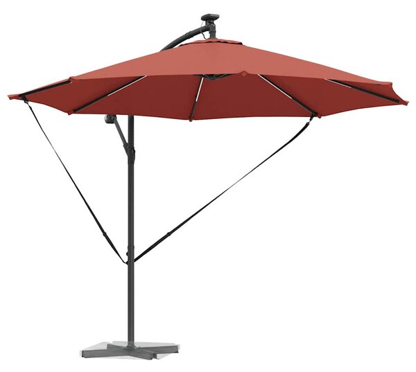 Suncobran Terakota 294 x 294 x 248 cm Poliester i aluminij - Cinober / 294 x 294 x 248 cm
