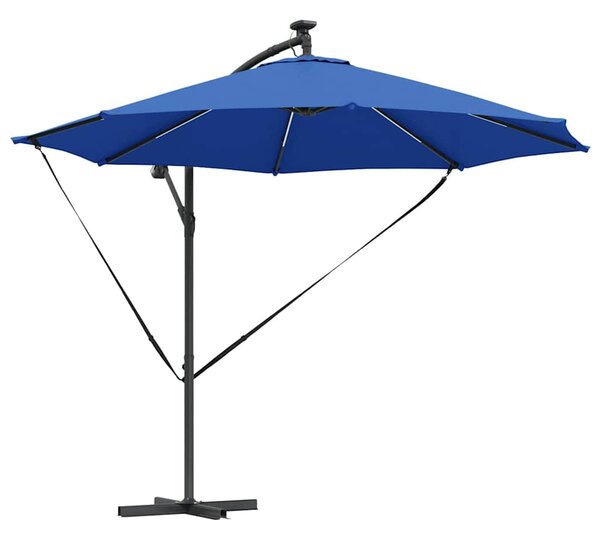 Suncobran Azurnoplava 294 x 294 x 248 cm Poliester i aluminij - Plava / 294 x 294 x 248 cm