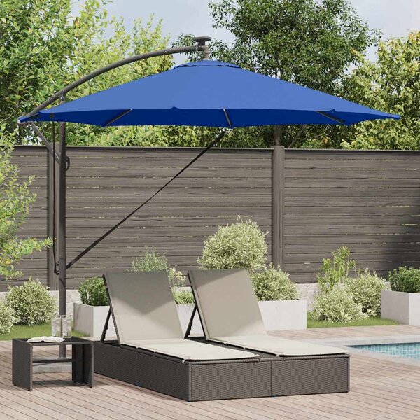 Suncobran Azurnoplava 294 x 294 x 248 cm Poliester i aluminij - Plava / 294 x 294 x 248 cm