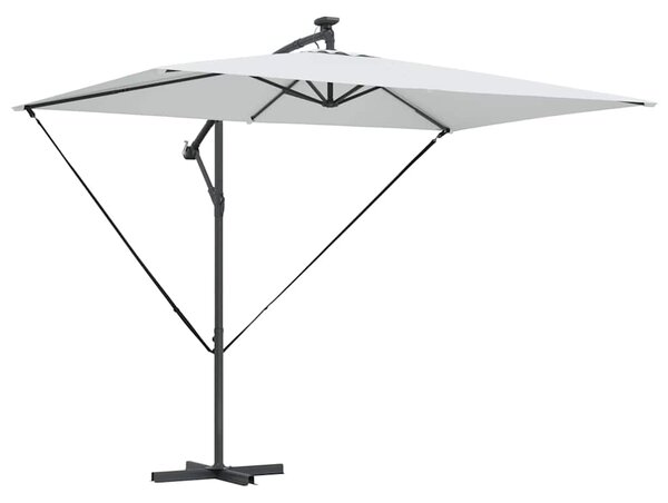 Suncobran Pijesak 294 x 200 x 270 cm Poliester i aluminij - Smeđa / 294 x 200 x 270 cm