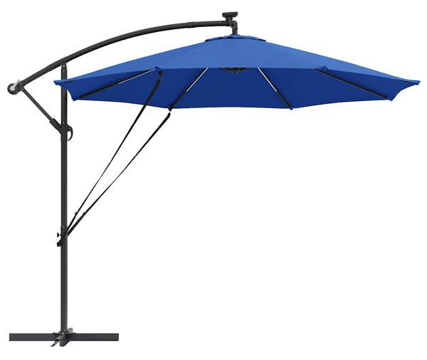 Suncobran Azurnoplava 294 x 294 x 248 cm Poliester i aluminij - Plava / 294 x 294 x 248 cm