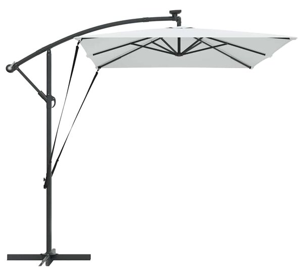 Suncobran Pijesak 294 x 200 x 270 cm Poliester i aluminij - Smeđa / 294 x 200 x 270 cm