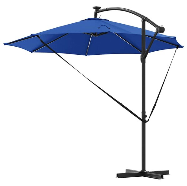 Suncobran Azurnoplava 294 x 294 x 248 cm Poliester i aluminij - Plava / 294 x 294 x 248 cm
