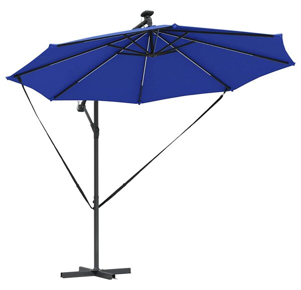 Suncobran Azurnoplava 294 x 294 x 248 cm Poliester i aluminij - Plava / 294 x 294 x 248 cm