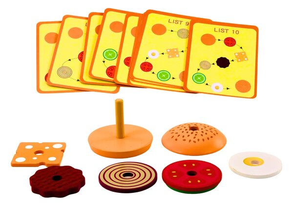 Drveni Hamburger 8 El kartica s receptima 10 komada