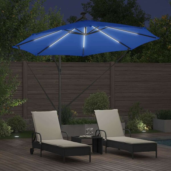 Suncobran Azurnoplava 294 x 294 x 248 cm Poliester i aluminij - Plava / 294 x 294 x 248 cm