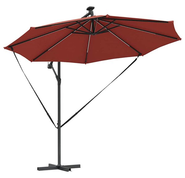 Suncobran Terakota 294 x 294 x 248 cm Poliester i aluminij - Cinober / 294 x 294 x 248 cm