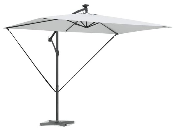 Suncobran Pijesak 294 x 200 x 270 cm Poliester i aluminij - Smeđa / 294 x 200 x 270 cm