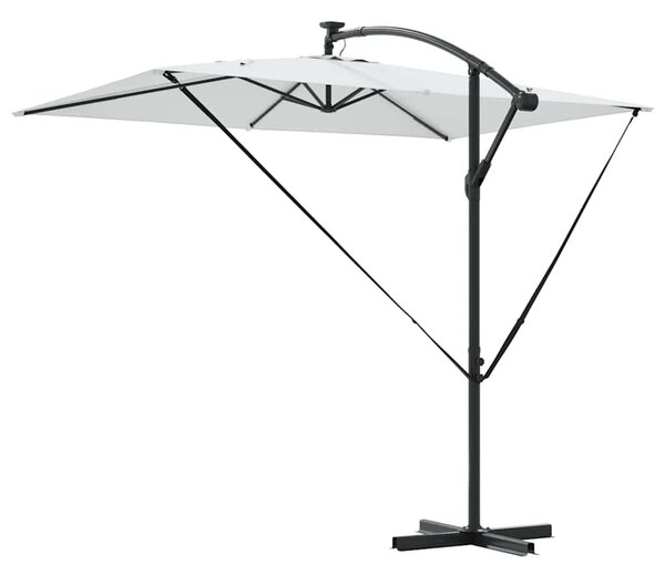 Suncobran Pijesak 294 x 200 x 270 cm Poliester i aluminij - Smeđa / 294 x 200 x 270 cm
