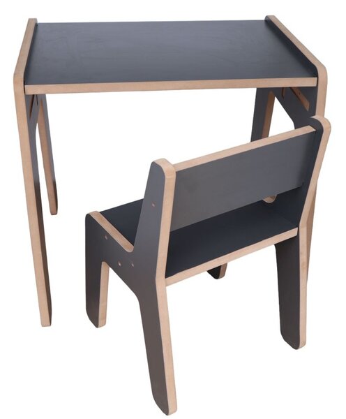 Woody Fashion Dječji stolni set MINI TABLE, antracit