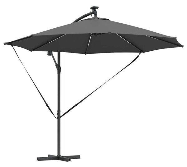 Suncobran Antracit 294 x 294 x 248 cm Poliester i aluminij - Antracit / 294 x 294 x 248 cm