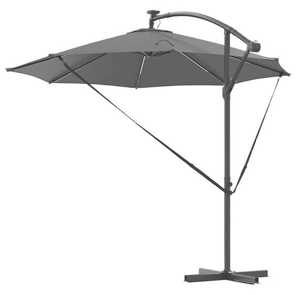 Suncobran Antracit 294 x 294 x 248 cm Poliester i aluminij - Antracit / 294 x 294 x 248 cm
