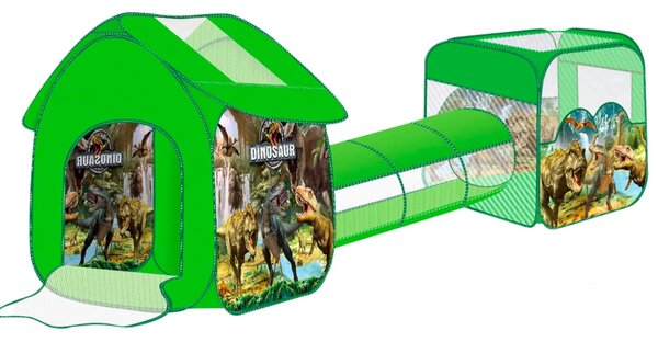Igralište za djecu 3 u 1 Šatorska kućica Bazen Dinosauri