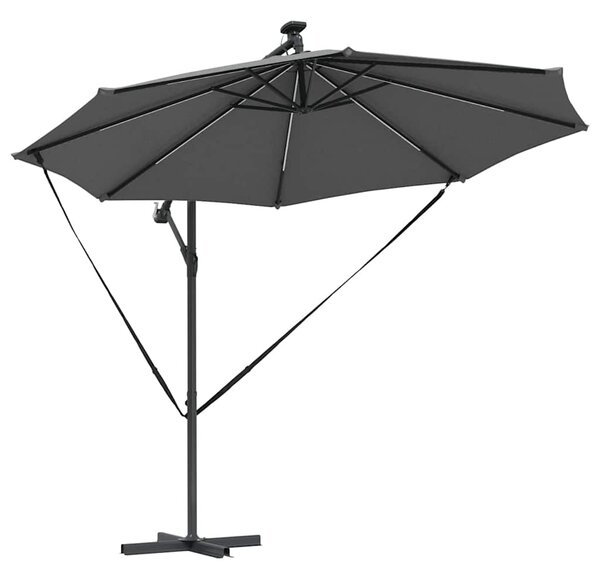 Suncobran Antracit 294 x 294 x 248 cm Poliester i aluminij - Antracit / 294 x 294 x 248 cm