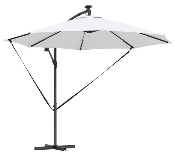 Suncobran Pijesak 294 x 294 x 248 cm Poliester i aluminij - Smeđa / 294 x 294 x 248 cm